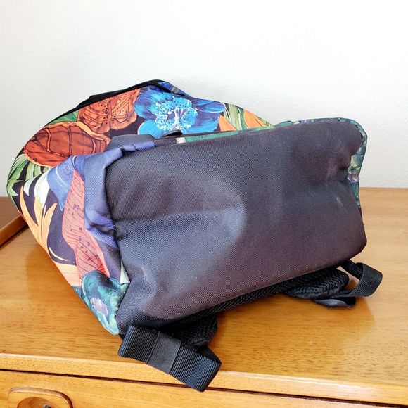 Herschel Little America Backpack Tropical Flowers Graphic Black 25L Travel Bag - Picture 7 of 12